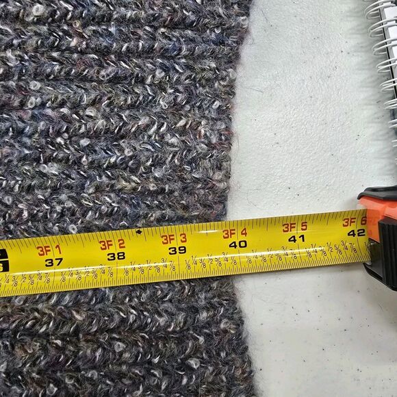 Universal Thread Cardigan Women XL Blue Gray Open Front Knit Pockets Wool Blend - Picture 6 of 7